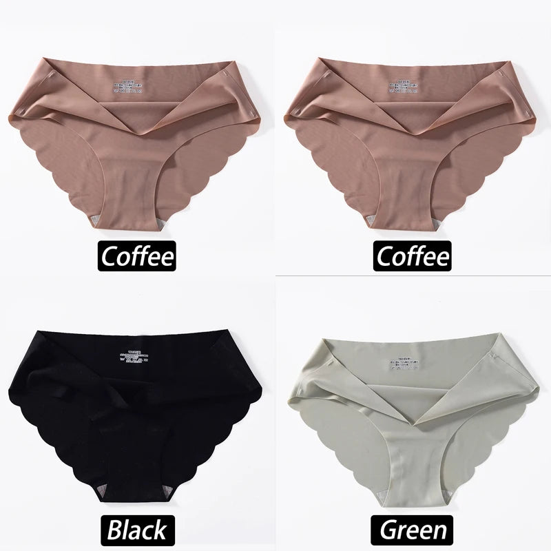 CowLost | activewear-pants-4pcs-seamless-silk-high-waist-briefs-for-women |28