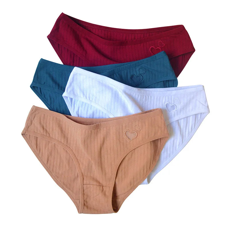 CowLost | 3pcs-set-low-rise-panties-women-cotton-briefs-comfort-seamless-underwear-female-underpants-women-sexy-lingerie-s-l |7