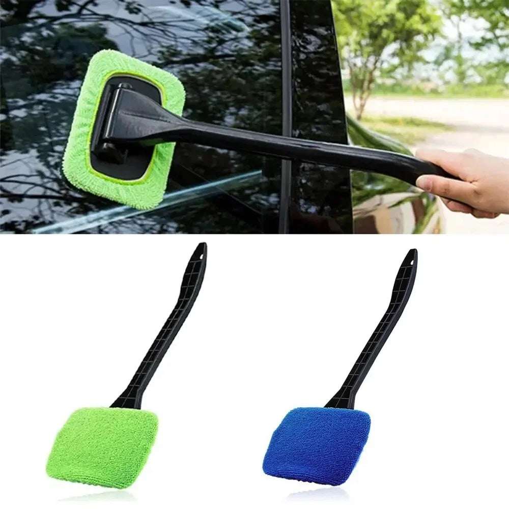 CowLost | car-wash-brushes-product_id-long-handle-car-cleaning-brush-for-windows-and-windshield-with-microfiber-wiper-cleaner |3