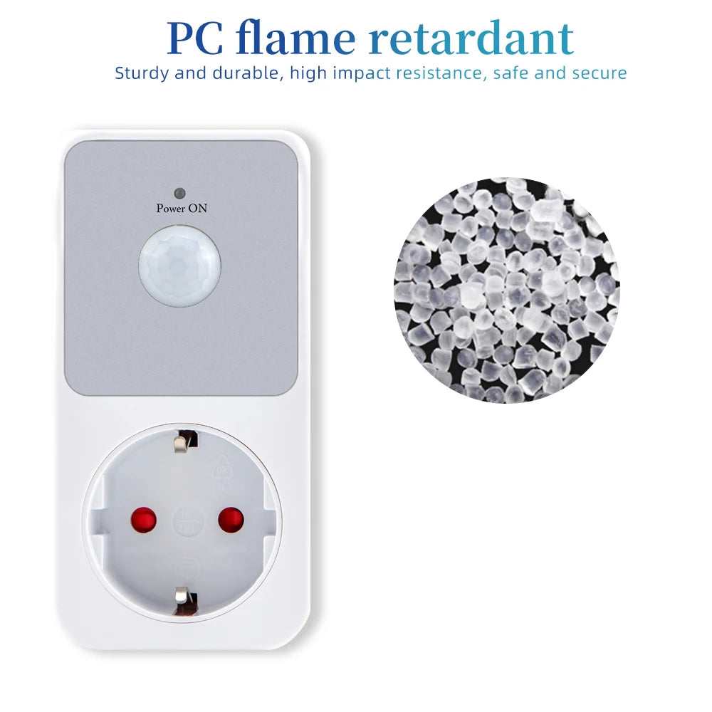 PIR Sensor Socket Lamp Holder 110-240V Infrared Detection 120° Automatic Induction Switch