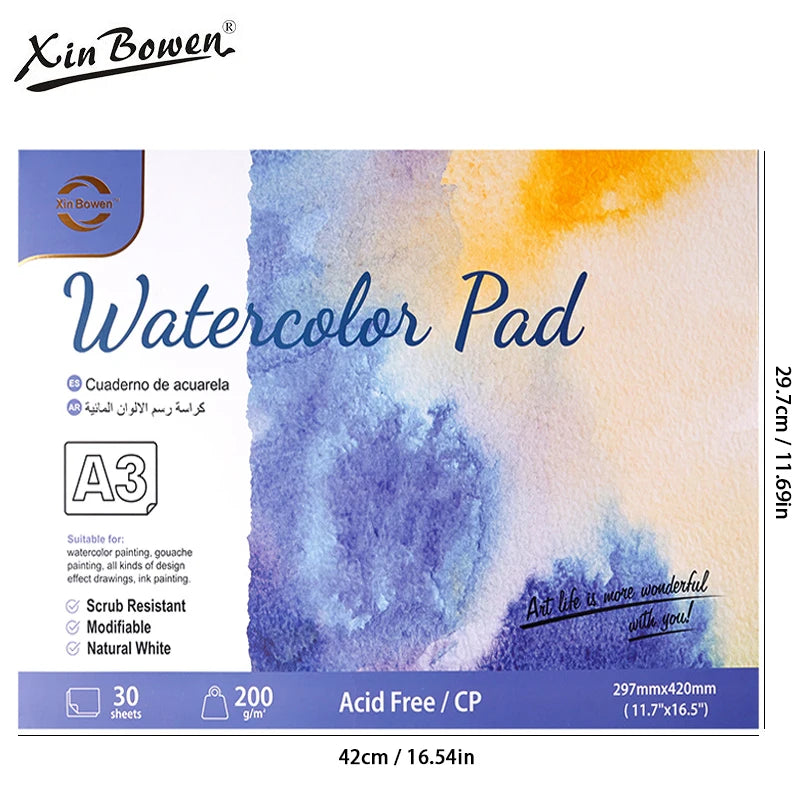 CowLost | watercolor-book-with-coarse-grain-200g-thickened-with-full-wood-pulp |17