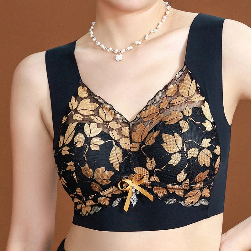 CowLost | product_id-womens-small-seamless-wire-free-push-up-lace-sports-bra |2
