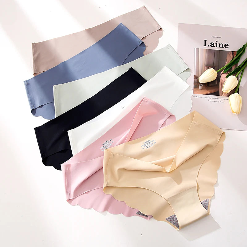 CowLost | activewear-pants-4pcs-seamless-silk-high-waist-briefs-for-women |2