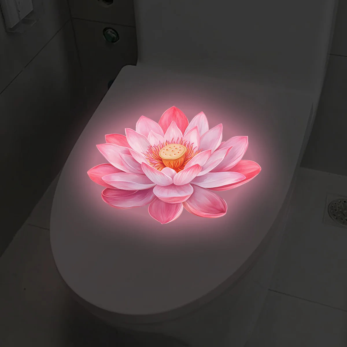 CowLost | bathroom-luminous-toilet-sticker-night-light-lotus |10