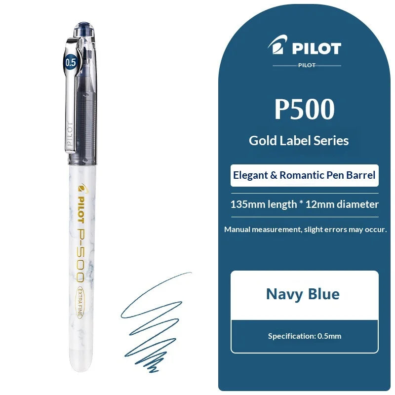 CowLost | product_id-pilot-p500-gold-series-0-5mm-gel-pen-6-colors-anti-smudge-marble-design-ideal-for-students-exams |28