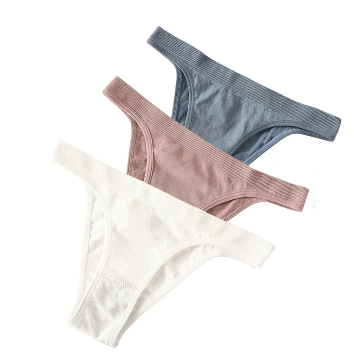 CowLost | product_id-3pcs-women-s-high-rise-seamless-brazilian-stretch-panties-m-l |18