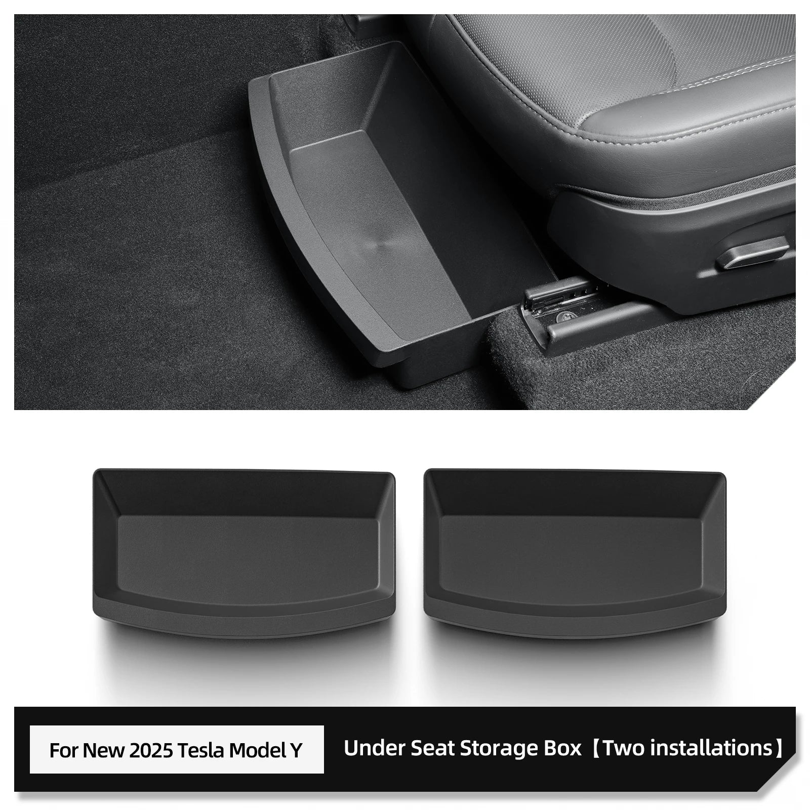 CowLost | for-tesla-model-y-juniper-launch-2025-under-seat-storage-box |16