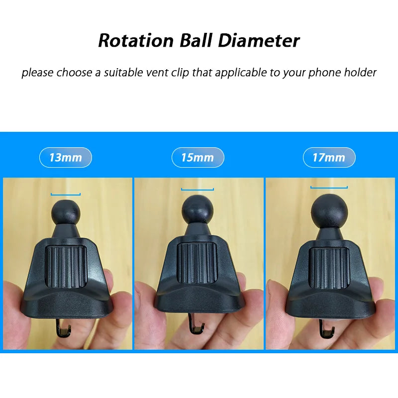 CowLost | product_id-car-air-vent-clip-phone-holder-with-13-15-17mm-ball-head-360-rotatable-mount |12