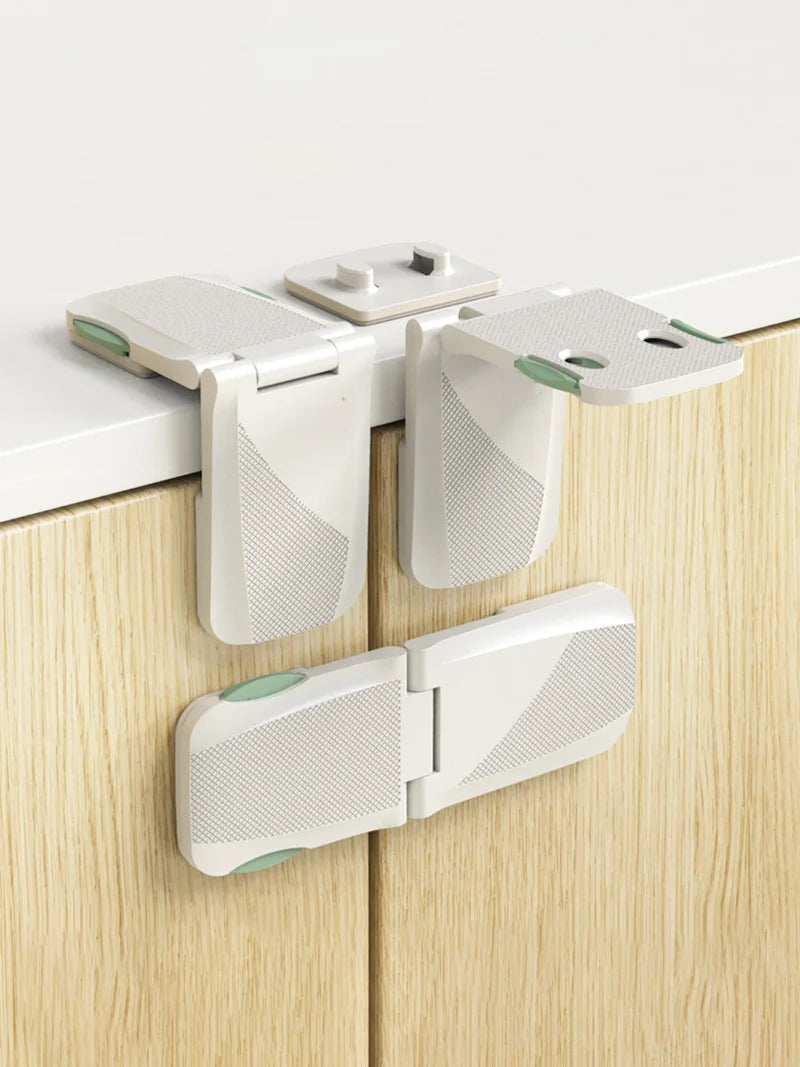 CowLost | white-drawer-lock-baby-safety-protection-double-use |7