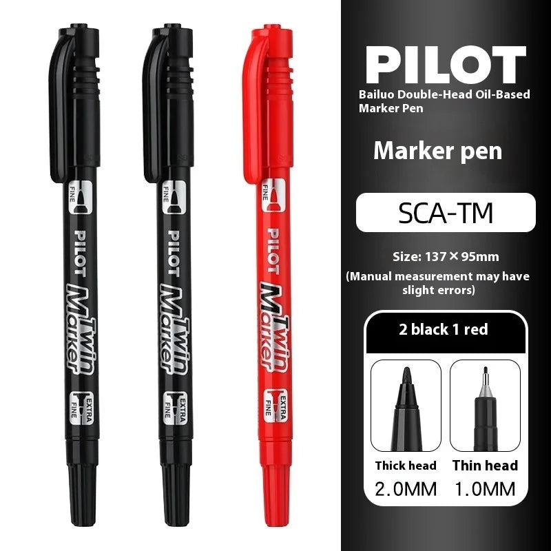 CowLost | product_id-pilot-oil-based-permanent-marker-pen-2-in-1-dual-tip-fine-bold-quick-drying-waterproof-smudge-proof |25