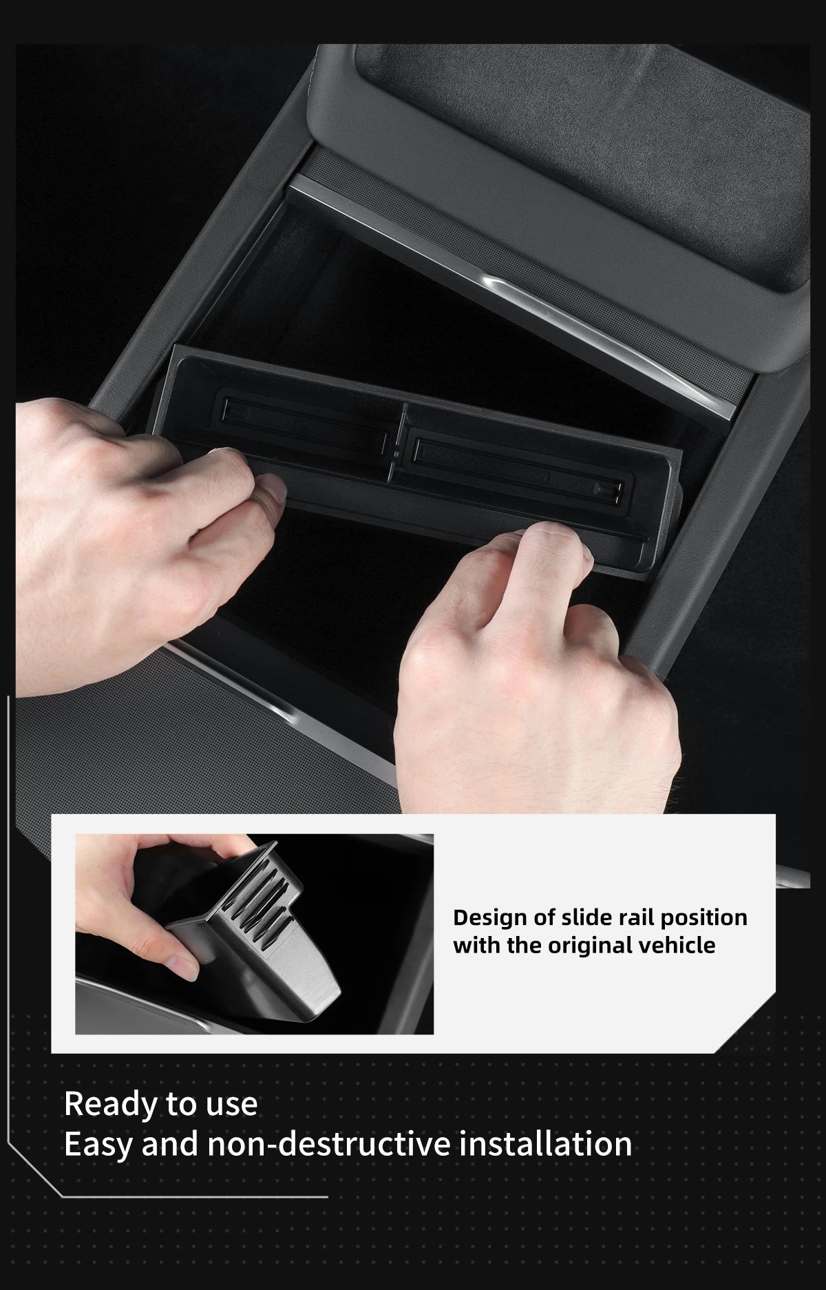 CowLost | for-tesla-model-3-highland-2025-central-control-storage-box |12