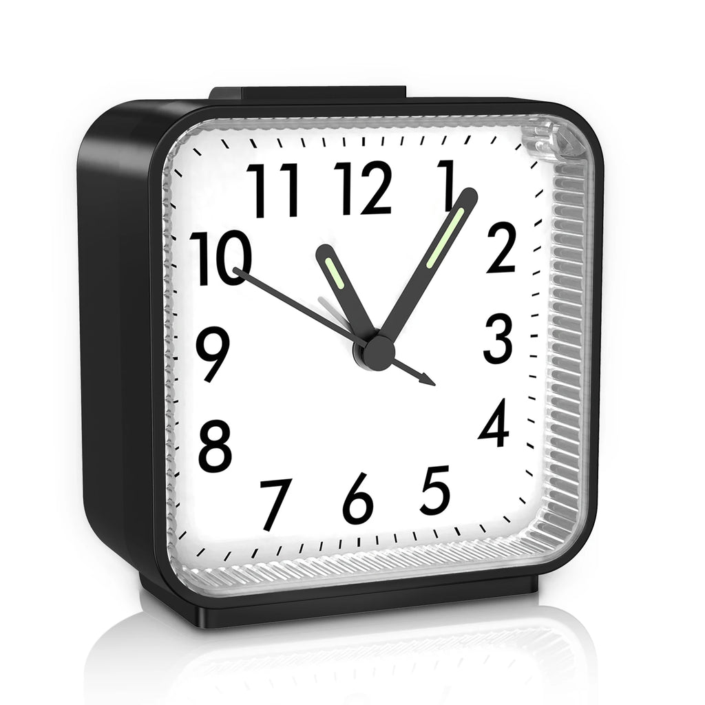 ORIA Analog Mechanical Alarm Clock Small Portable Bedside Desk Clock 4 Colors