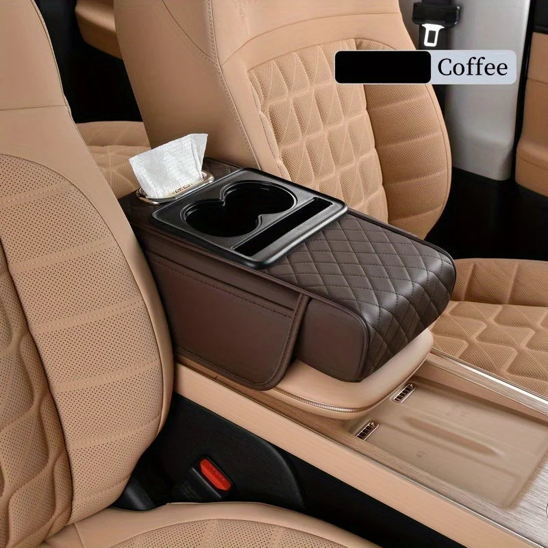 CowLost | vehicle-parts-accessories-universal-leather-car-center-console-armrest-cover |12