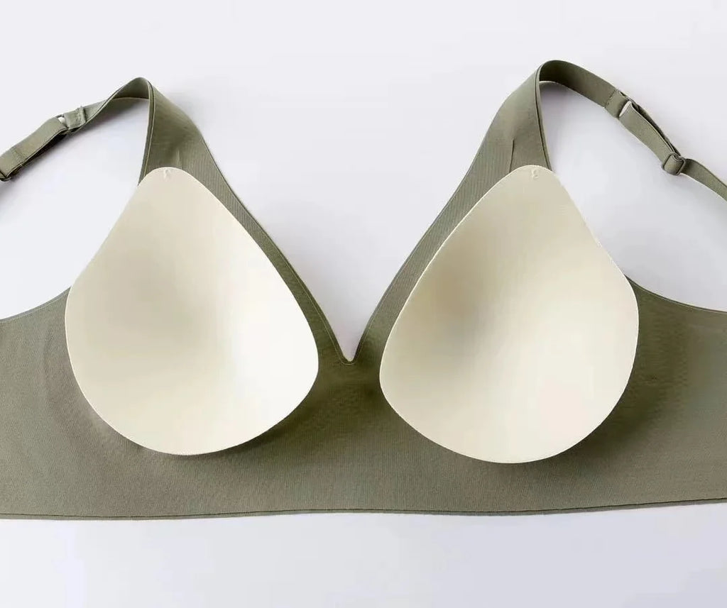 CowLost | seamless-ladies-underwear-v-neck-no-steel-ring-small-chest-gathered-adjustable-small-comfortable-thin-top-bra |19