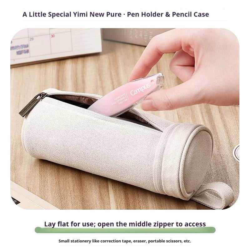 CowLost | product_id-kokuyo-stand-cylinder-pencil-case-1m-pure-series-upright-pen-holder-minimalist-desktop-organizer |6