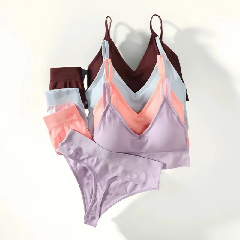 CowLost | product_id-seamless-women-s-sports-bra-high-rise-g-string-panties-set |2