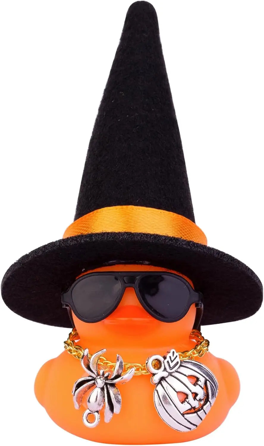 CowLost | product_id-halloween-car-rubber-duck-dashboard-ornament-with-witch-hat-and-sunglasses |10