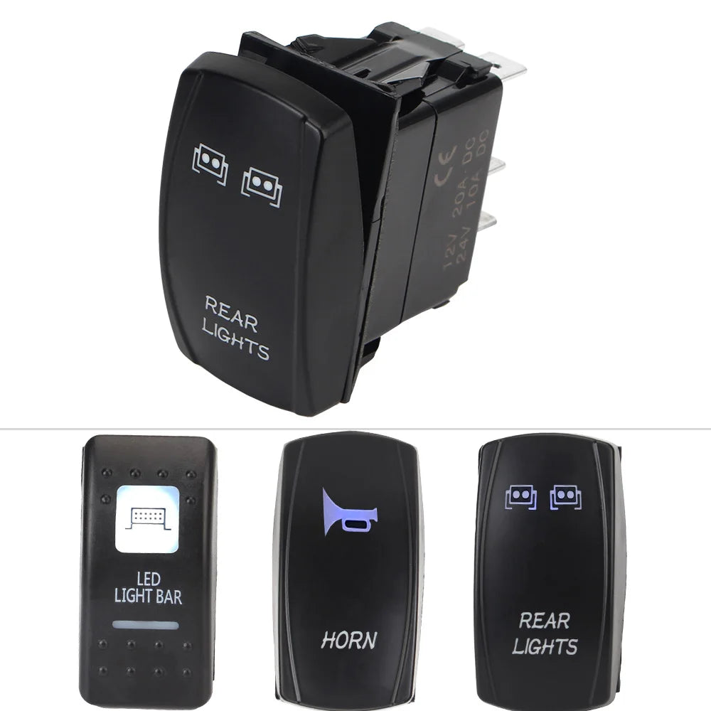 CowLost | product_id-can-am-maverick-commander-rear-front-led-rocker-switch-light-bar-horn-dc12-24v-utv-for-polaris |9