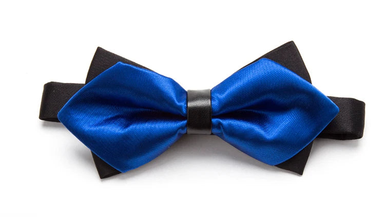 CowLost | men-ties-solid-fashion-butterfly-party-wedding-black-red-bow-tie |7
