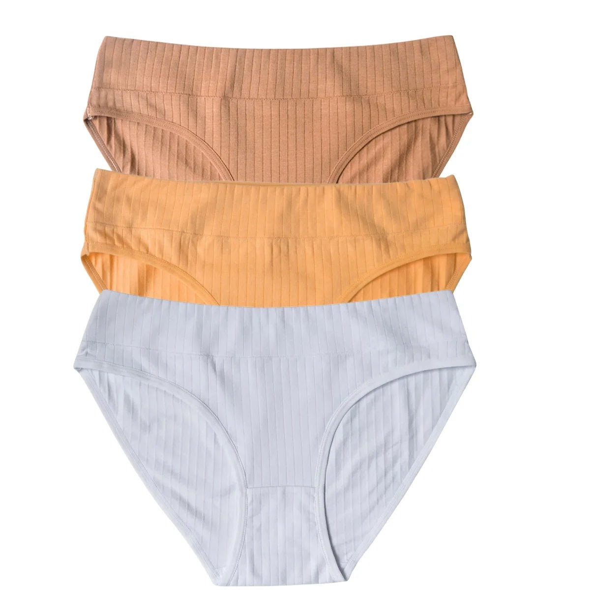 CowLost | product_id-3pcs-women-s-cotton-low-waist-solid-briefs-m-xl-breathable-comfortable-panties |14