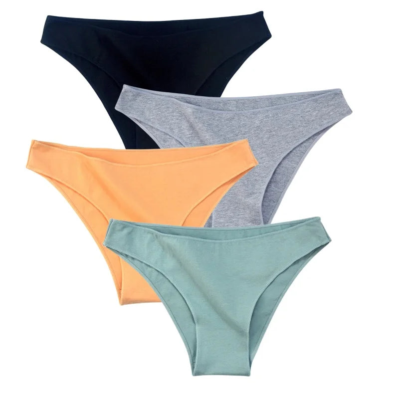 CowLost | product_id-4-pack-women-s-cotton-low-rise-seamless-breathable-briefs-solid-colors |26