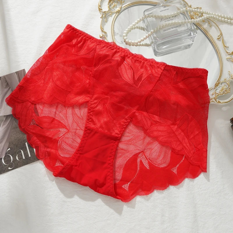 CowLost | womens-lace-mid-rise-panty-ladies-breathable-comfort-underpants |15