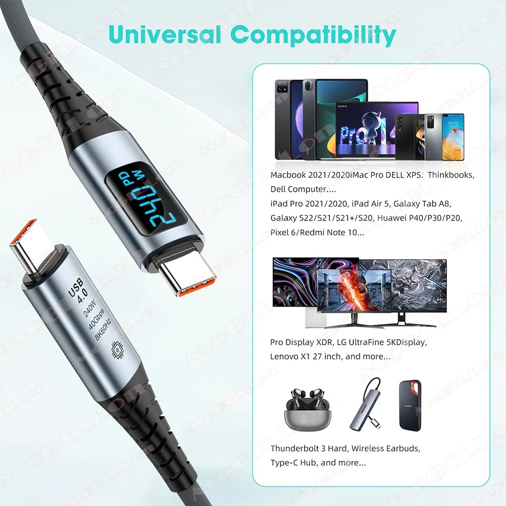 CowLost | product_id-usb-4-0-type-c-to-type-c-cable-8k-40gbps-240w-fast-charge-with-digital-display-for-thunderbolt-4-devices |12