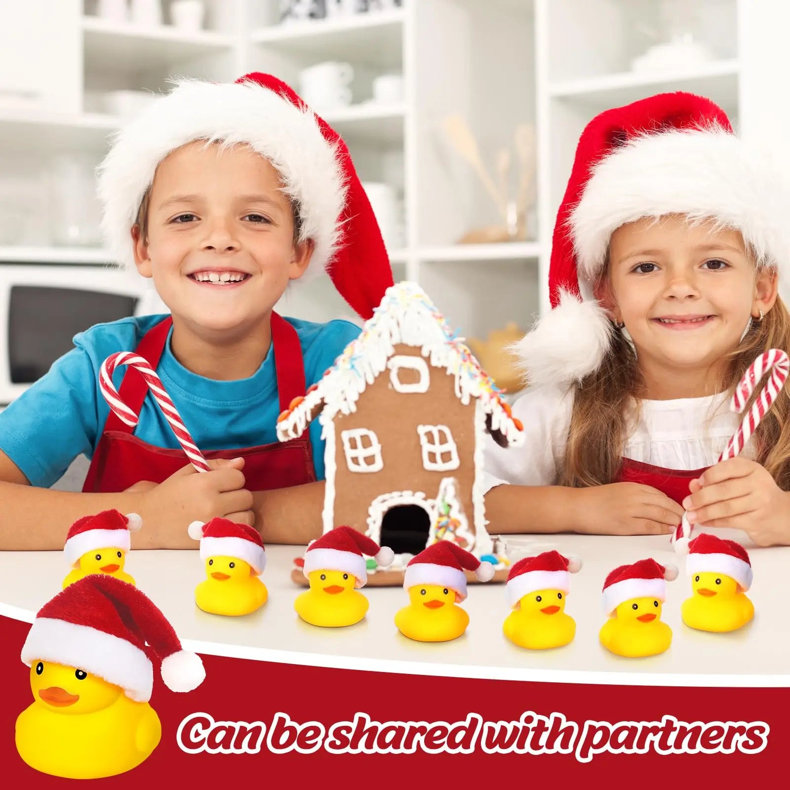 CowLost | product_id-rubber-ducks-with-christmas-hats-small-floating-squeaky-bathtub-toys-for-holiday-shower |4