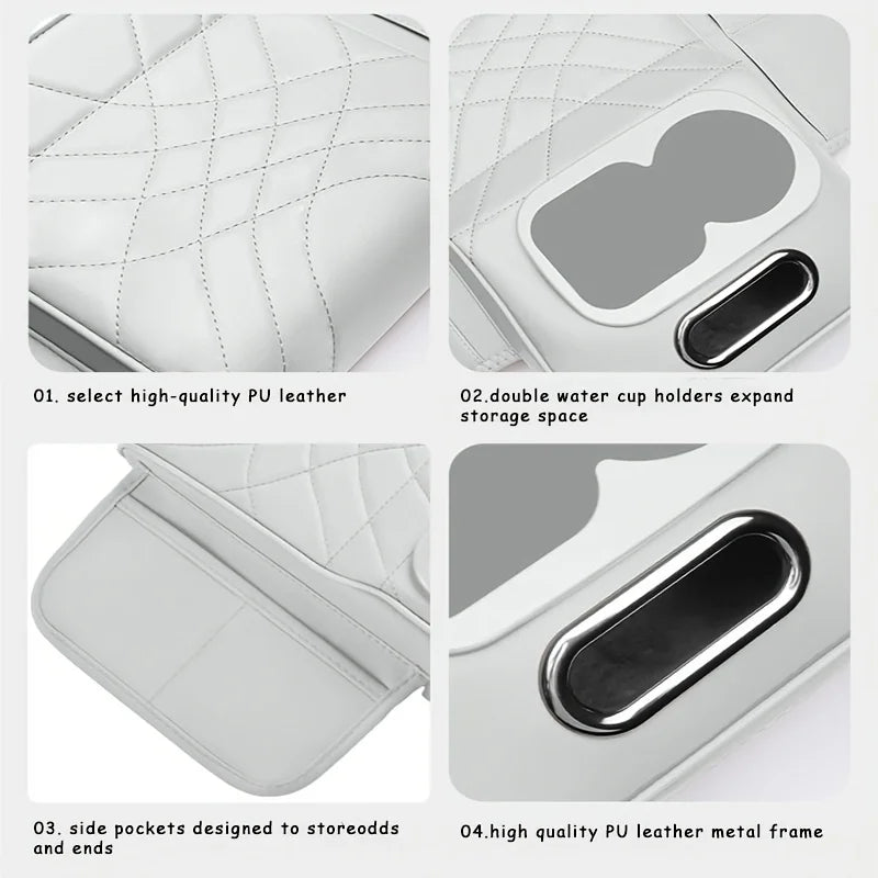 CowLost | product_id-car-armrest-cushion-with-2-side-pockets-2-cup-holders-tissue-box-cover |2