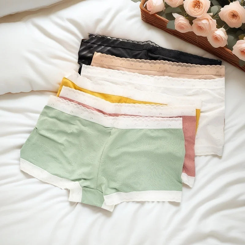 CowLost | product_id-women-s-low-waist-breathable-ice-silk-boyshort-panties-m-xl-solid-color |2