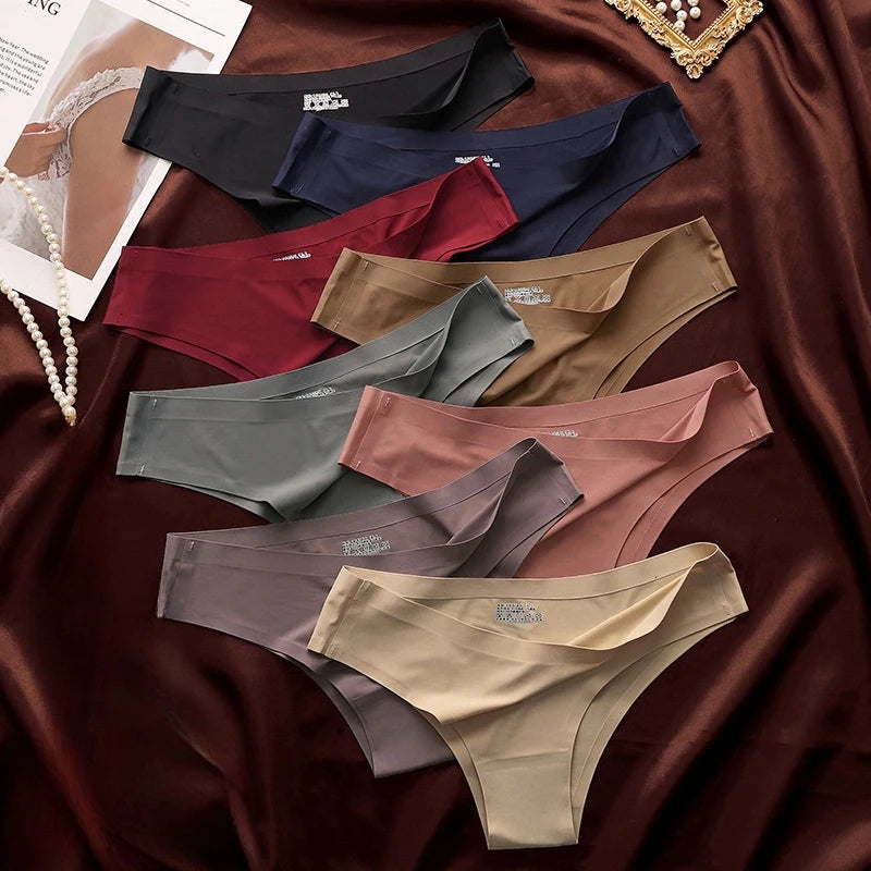 CowLost | product_id-women-s-ice-silk-seamless-low-waist-brazilian-briefs-m-xl-comfortable-panties |8