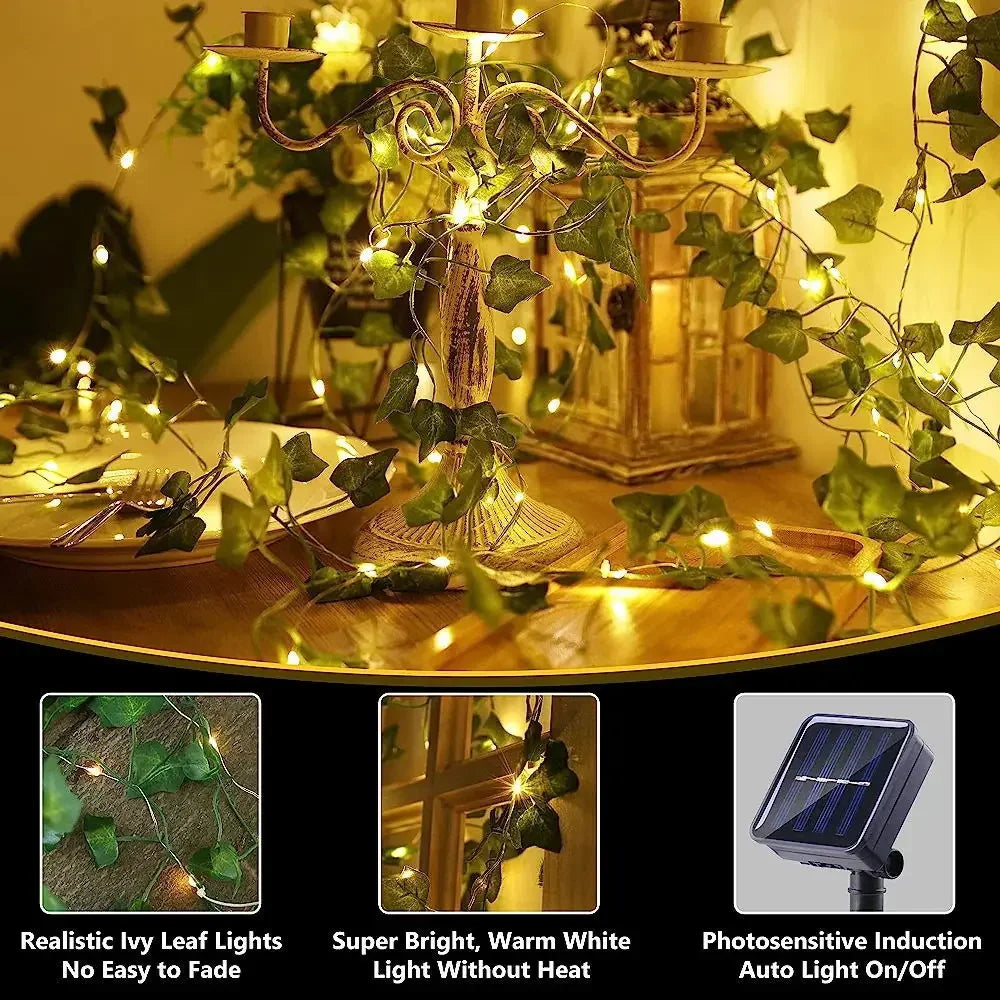 CowLost | product_id-ieeyeey-solar-led-waterproof-ivy-vine-string-lights-with-8-modes-for-outdoor-garden-wedding-christmas |3