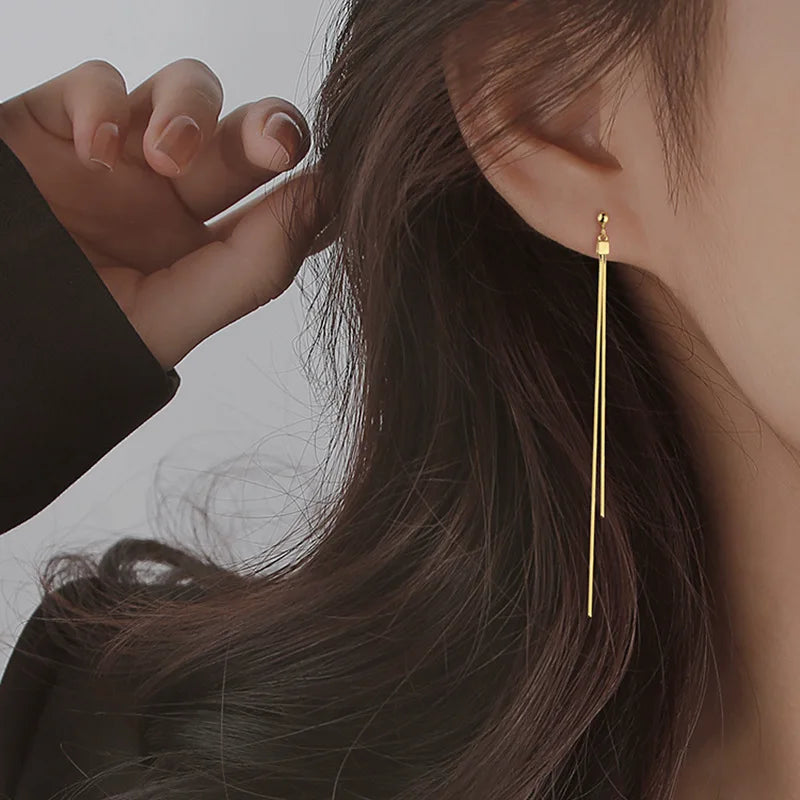 CowLost | vintage-long-tassel-geometric-square-drop-earrings-for-women |5