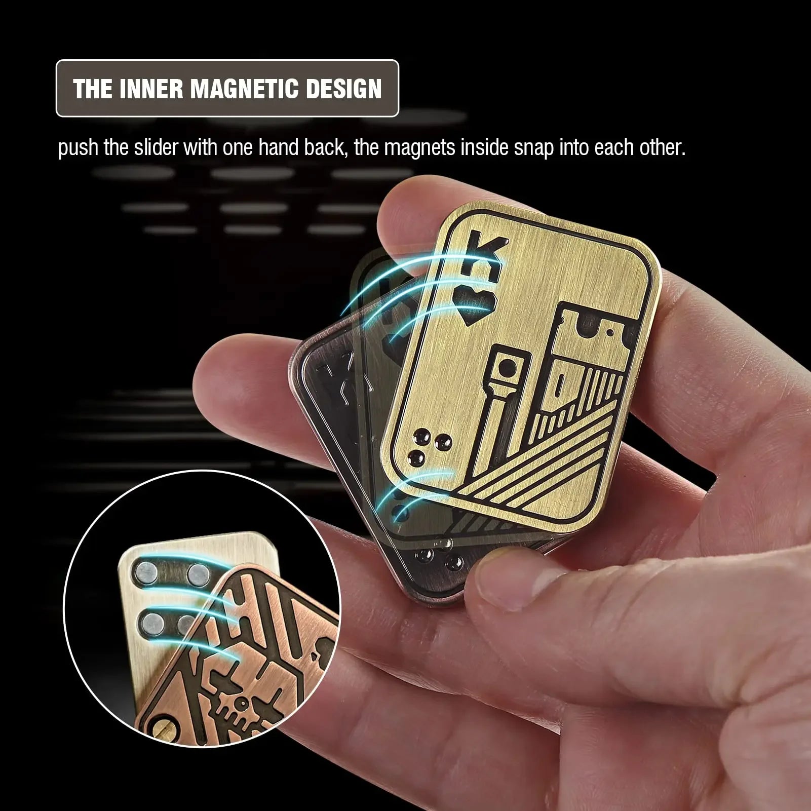 CowLost | product_id-magnetic-metal-poker-card-fidget-slider-stress-relief-edc-coin-toy |8