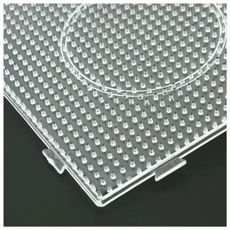 5mm Hama Beads Perler Pegboard Template Board Circular & Square Educational DIY Gift