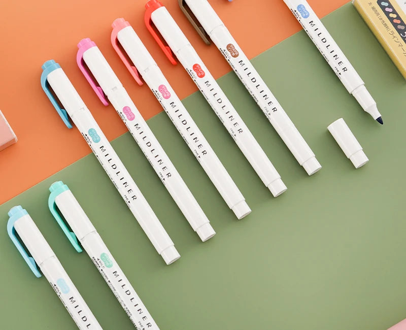 CowLost | product_id-zebra-5-10pcs-double-ended-twin-tip-highlighter-set-for-school-office |6