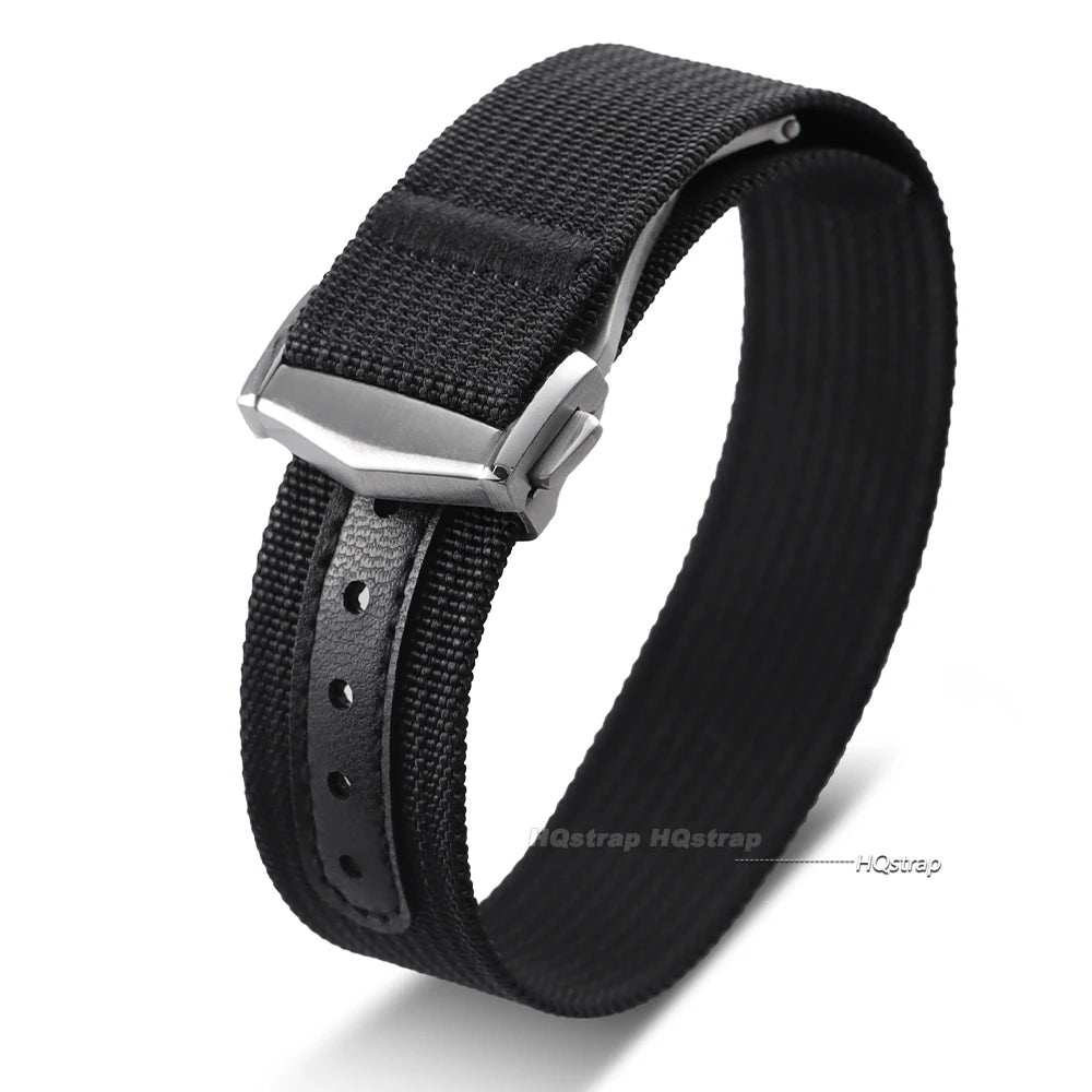 CowLost | product_id-20mm-ribbed-nylon-sport-strap-with-stainless-steel-buckle-for-omega-swatch-moonswatch-replacement |12