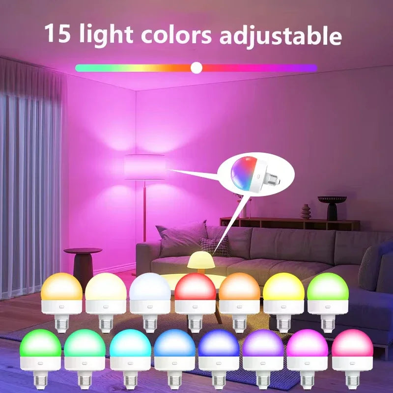 CowLost | product_id-e27-usb-rechargeable-smart-rgb-led-bulb-with-remote-timer-15-brightness-levels-2700k-6500k |5