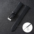 Ultra-Thin Leather Watch Strap for Women 10-22mm Brown White Black