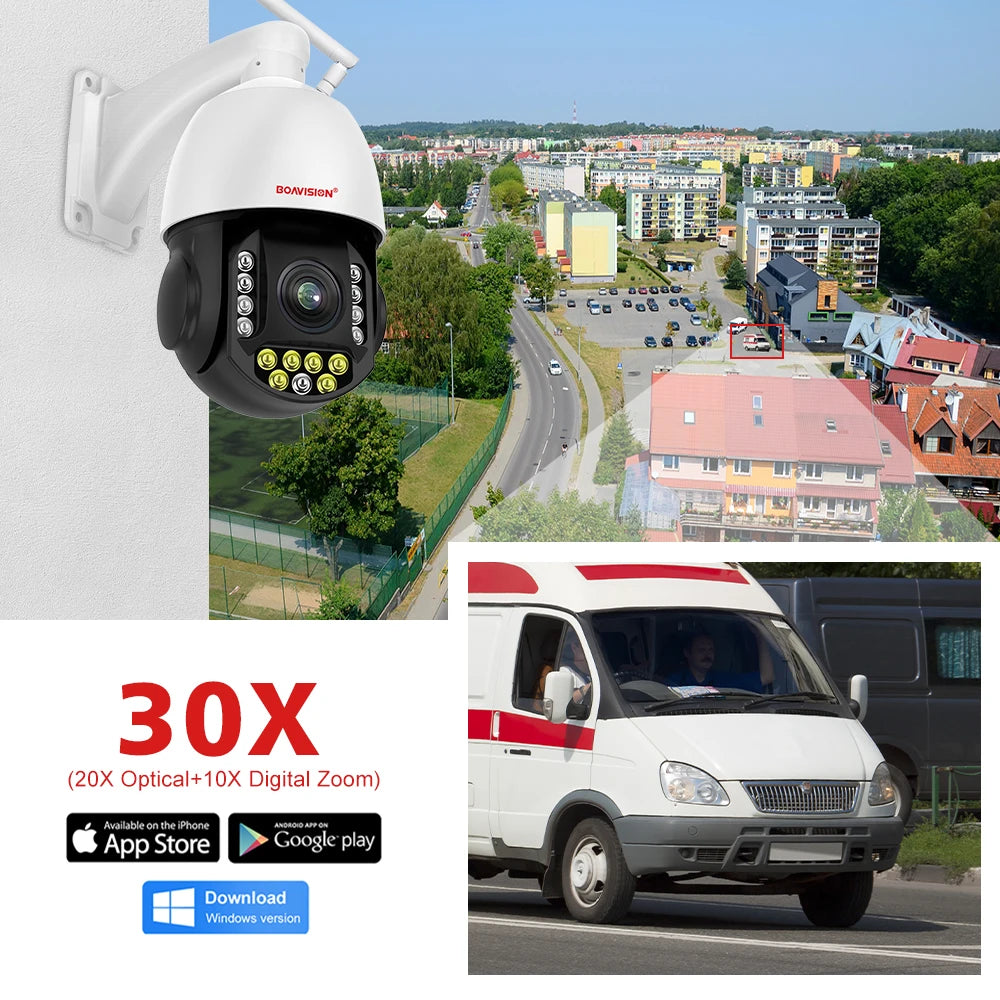 CowLost | 4k-8mp-outdoor-camera-4g-sim-card-wifi-poe-humanoid-tracking-30x-zoom-ptz-speed-dome-2-4ghz-5ghz-dual-band-wifi-surveillance-cam |3