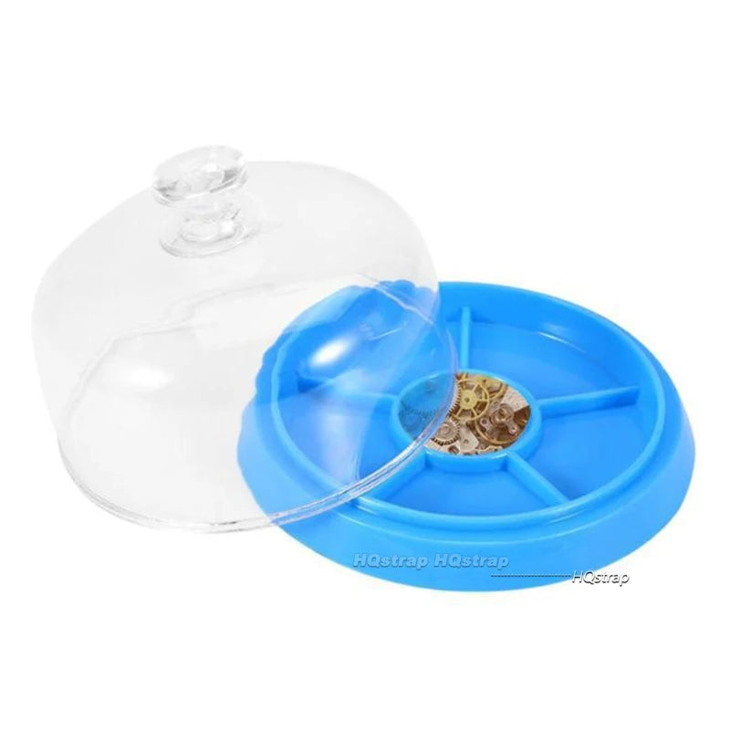 CowLost | watch-movement-dust-cover-watch-parts-holder-tray-parts-protector-moistureproof-anti-dust-covers-storage-box-for-watchmakers |3