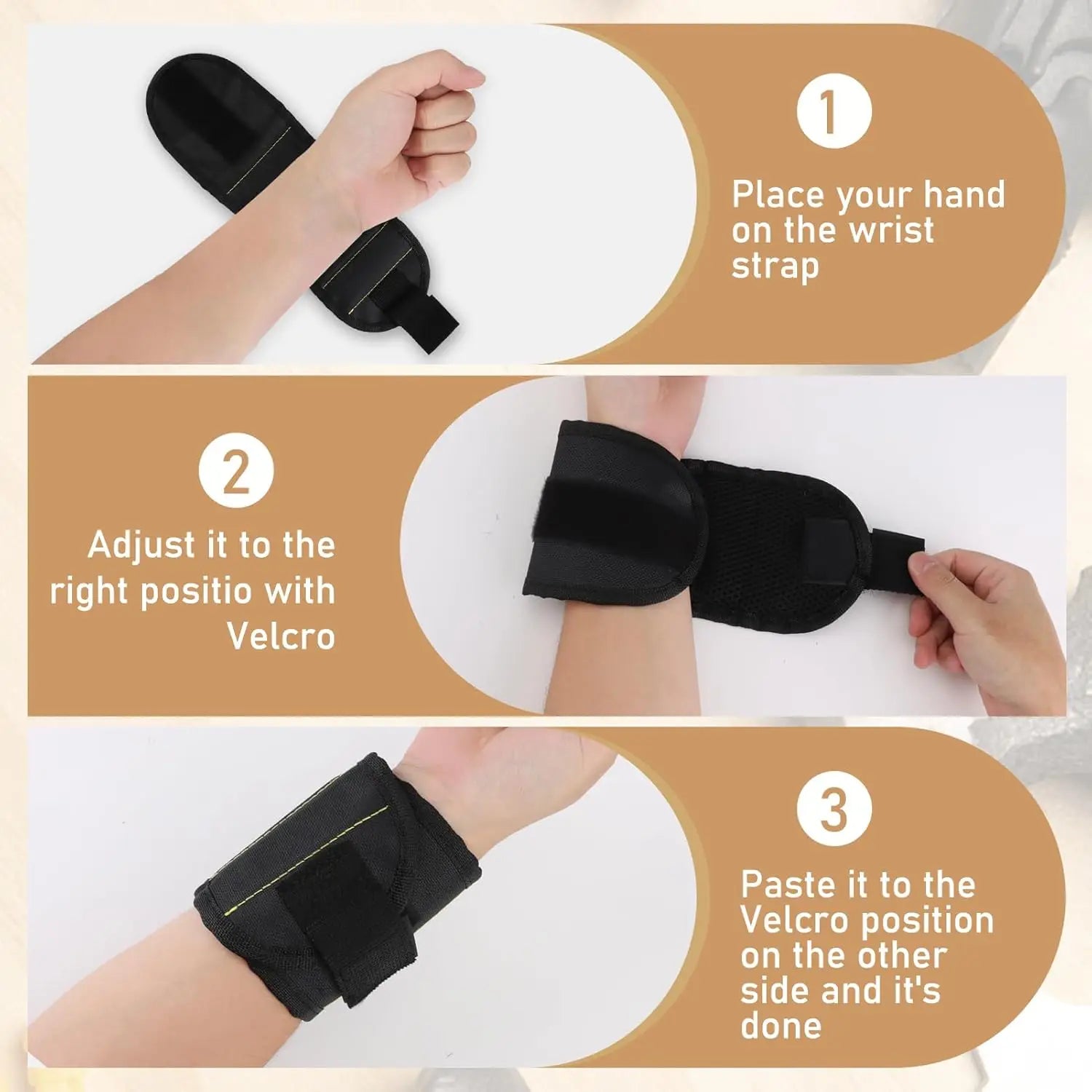 CowLost | product_id-magnetic-wristband-tool-holder-for-screws-nails-and-drill-bits-with-strong-magnets |3