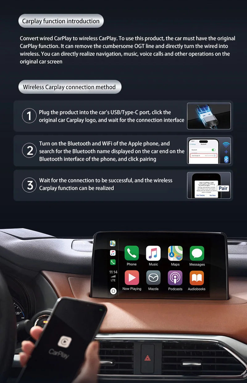 CowLost | lenovo-2-in-1-wireless-android-auto-adapter-wireless-carplay-dongle-car-intelligent-systems-ai-smart-box-for-car-wired-carplay |21