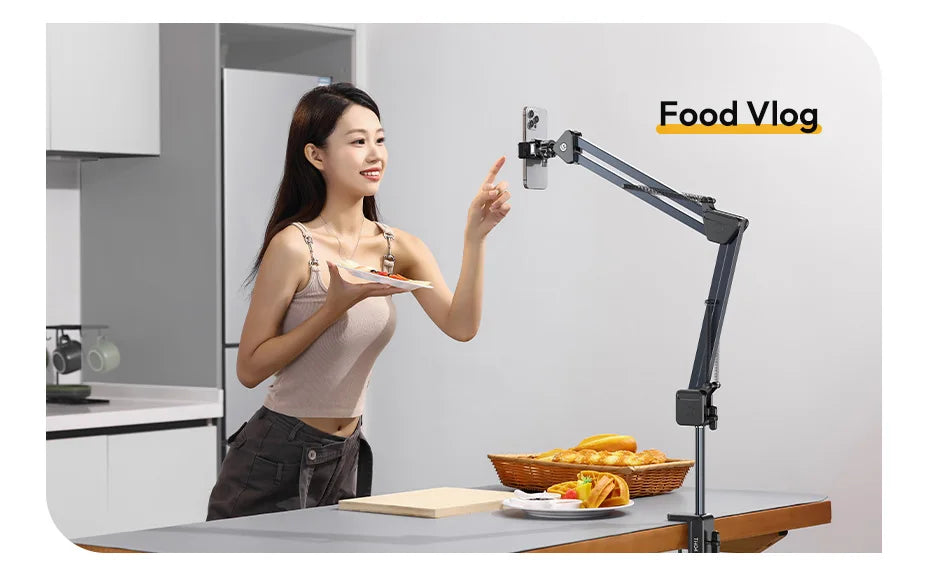 CowLost | ulanzi-th04-overhead-camera-mount-microphone-stand-detachable-c-clamp-2kg-load |15
