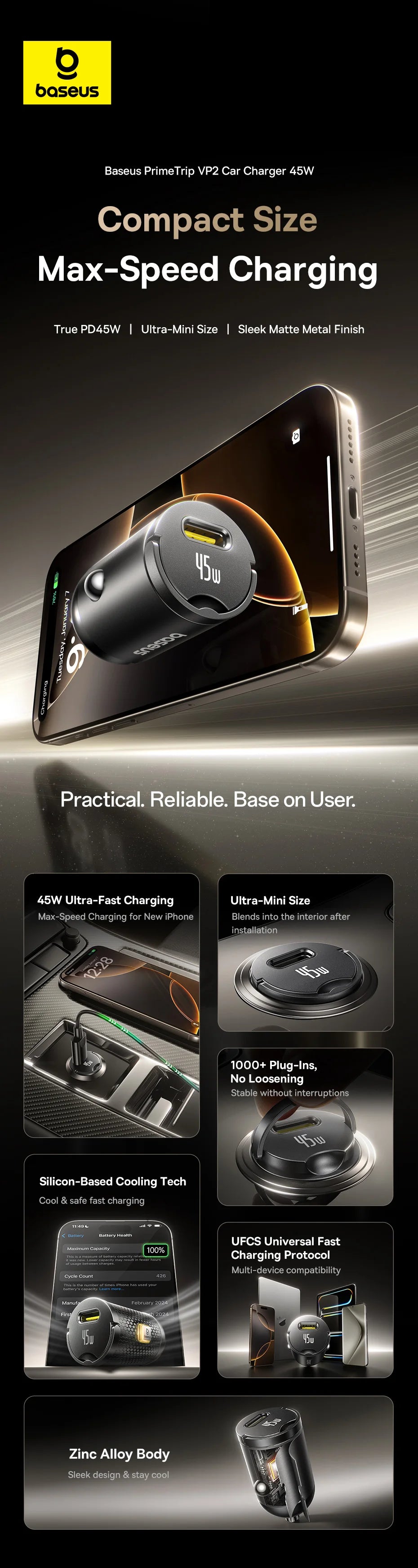 CowLost | baseus-45w-mini-car-charger-qc-pd-pps-ufcs-fast-charging |8