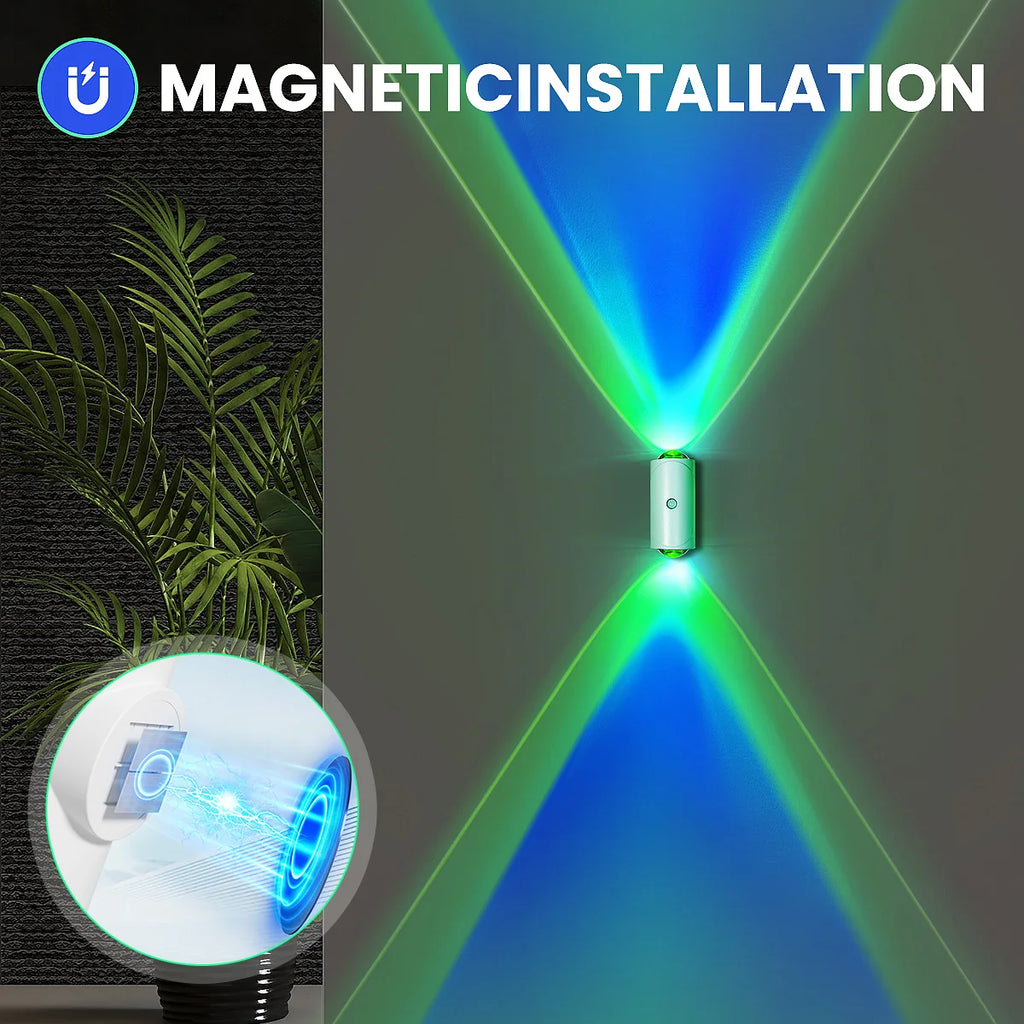Rechargeable Motion Sensor Night Light with 3 Modes & 8 LED Effects for Indoor Use