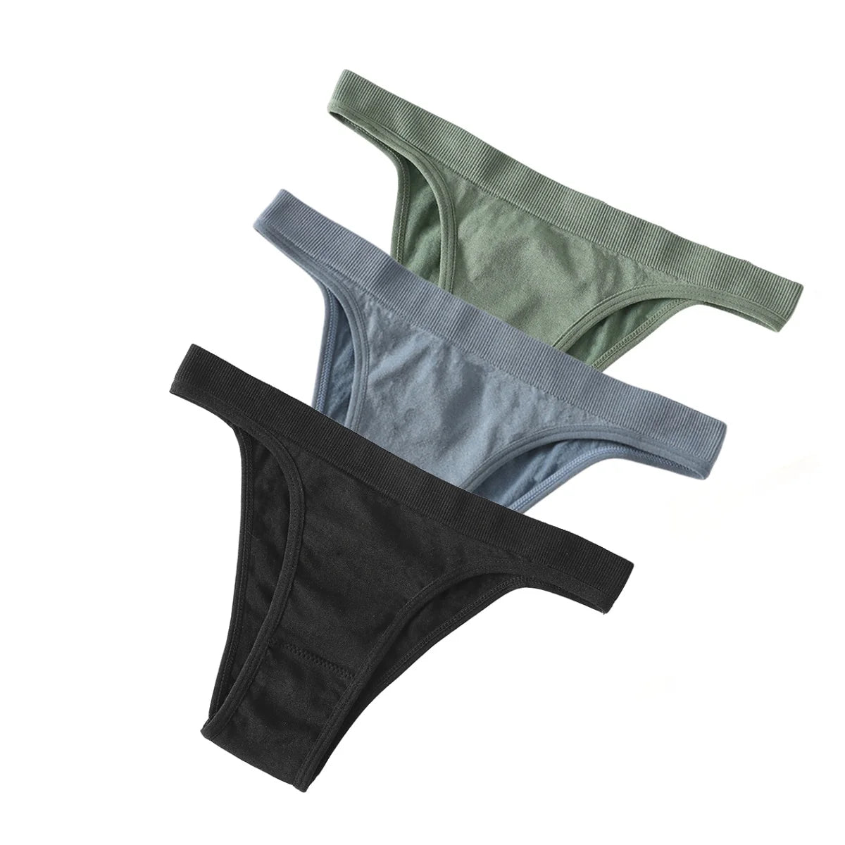 CowLost | product_id-3pcs-women-s-high-rise-seamless-brazilian-stretch-panties-m-l |17