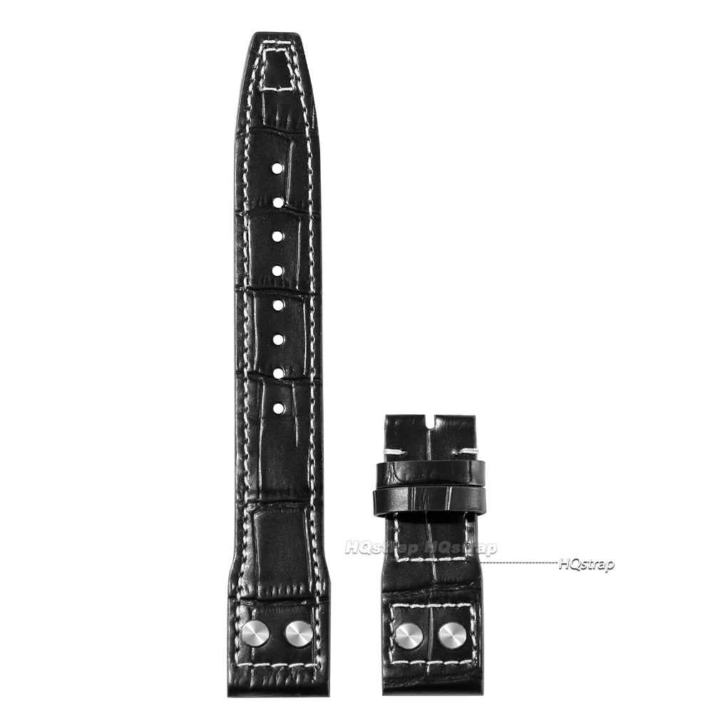 CowLost | product_id-waterproof-genuine-leather-watch-strap-for-iwc-pilot-20mm-22mm-replacement-band |15