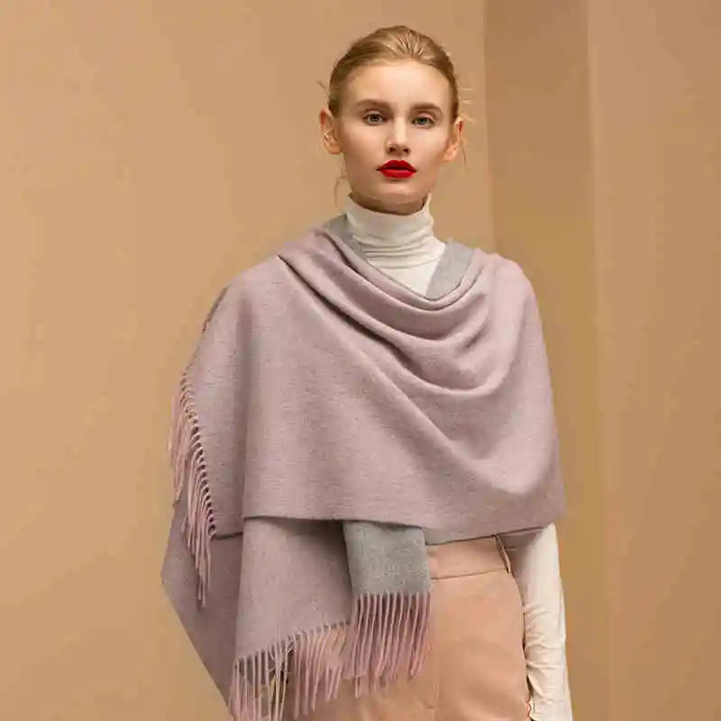 CowLost | wool-scarf-women-thick-cashmere-winter-scars |38