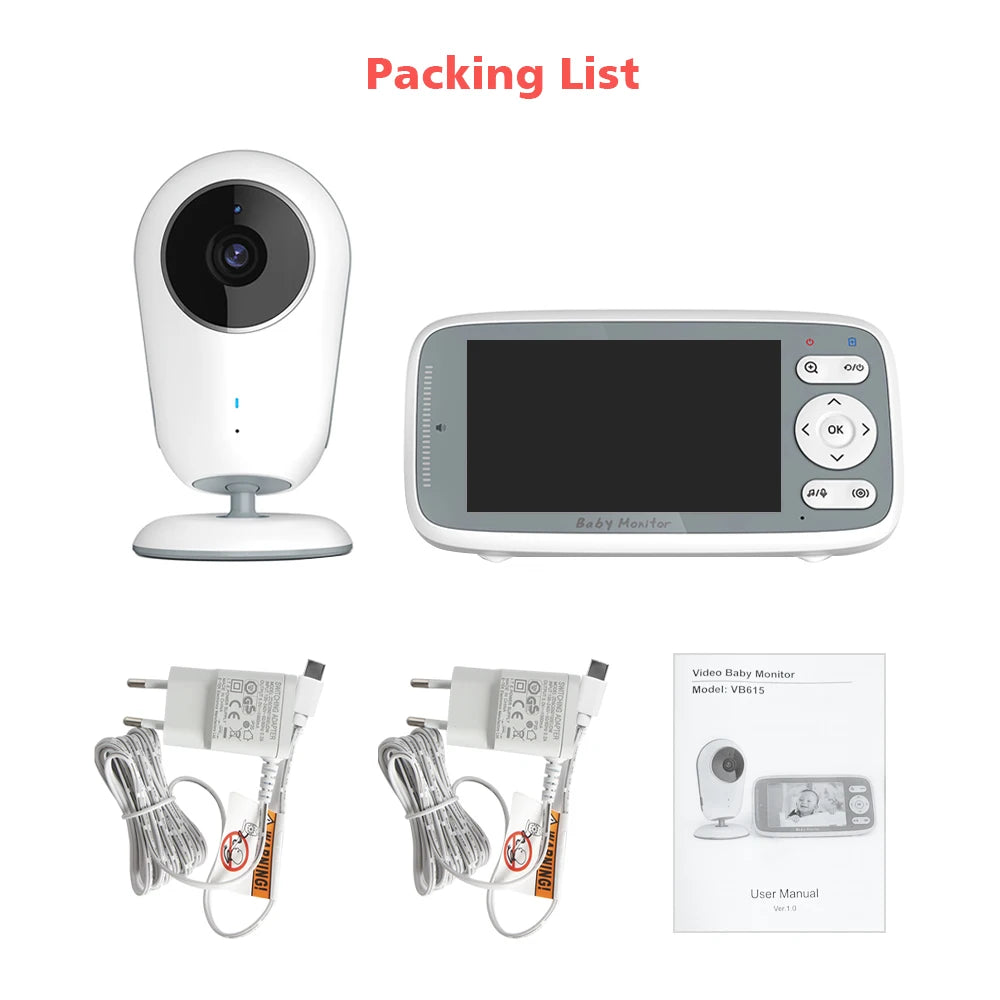 CowLost | 4-0-inch-video-baby-monitor-camera-3x-digital-zoom-two-way-audio-auto-night-vision-720p-hd-security-camera-babysitter-vb615 |6